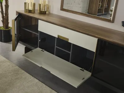 Produktbild von Essecke Essgruppe Garnitur Esstisch Set 9tlg Esszimmer Braun Holz Neu