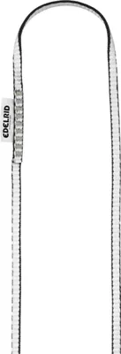 Dyneema Sling 8mm von Edelrid; eine robuste Klettersling aus weißem Dyneema-Material.