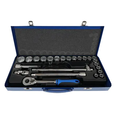 Produktbild von Dönges Steckschlüsselsatz 1/2", 24-teilig, 10-32 mm (Steckschlüssel)