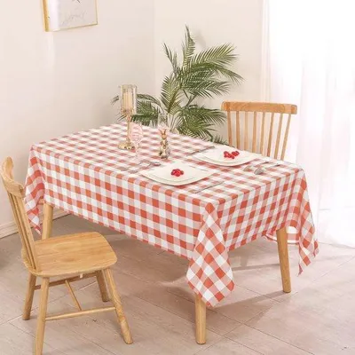 Productafbeelding van Vierkant tafelkleed polyester 140 x 240 cm - Vuilafstotend, waterafstotend en kreukvrij