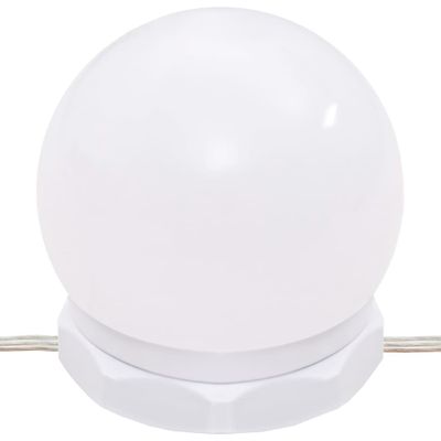 toaletní stolek vidaXL s LED diodami bílý 86,5x35x136 cm