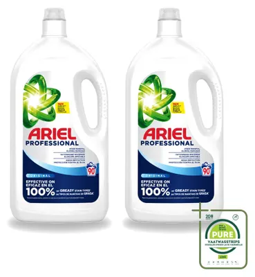 Produktbild von 2 x Ariel Professional Regular Flüssigwaschmittel - 4,05 L - Großpackung - 2 Stücke