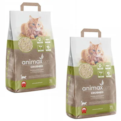 Obrázok produktu pre 2x Animax drvené drevené hrudkujúce stelivo 7 litrov