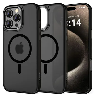 Obrázok produktu pre Puzdro Tech-Protect MagEdge MagSafe pre iPhone 16 Pro - polopriehľadné čierne