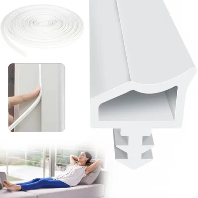 Produktbild von Dichtung Zimmertür Türdichtungen,  Dichtungs Gummi Zimmertürdichtung Door Seals Türrahmen Dichtung, für Feuchtigkeitsbest, Schalldämmung
