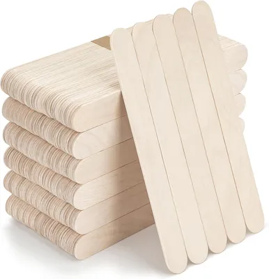 Obrázok produktu pre Drevené špachtle 240 kusov, 15 x 1,8 cm, prírodné drevo, pre kreatívne projekty, kozmetiku
