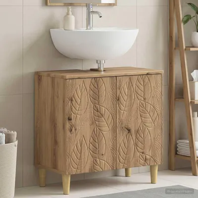 Obrázok produktu pre Maison Exclusive – Skrinka pod umývadlo DELFT, Imitácia dreva Artisan, 59,5 x 31,5 x 59 cm