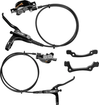 Produktbild von 4-Kolben-MTB-Hydraulik-Fahrrad-Scheibenbremse Aluminium-Bremssattel vorne und hinten Fahrradbremsen fuer Rennrad-Mountainbike