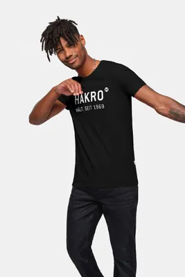 Produktbild von HAKRO Logo T-Shirt 1969 schwarz, XL