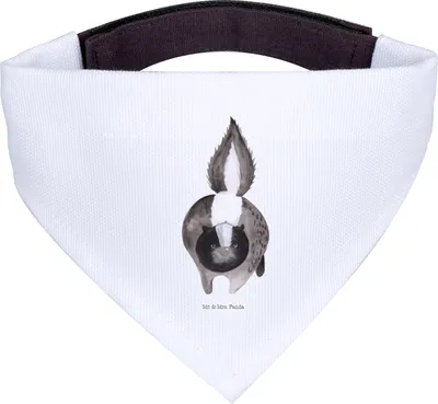 Produktbild von Mr. & Mrs. Panda Hunde Halstuch Stinktier Angriff - Weiß - Geschenk, Hund, Hals Tuch, Wildtier, wütend, Dreieckstuch, Raubtier, Hundehalstuch, Bandana, Drohung, für