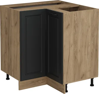 Produktbild von Eckunterschrank Vicco R-Line Anthrazit Landhaus 75.6 cm ohne Arbeitsplatte, Model 53438