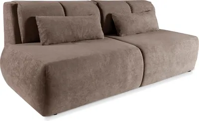 Produktbild von MEBLINI Sofa mit Schlaffunktion - Schlafcouch Ausziehbar - Schlafsofa mit Bettkasten - Sofabett - Couch mit Schlaffunktion - Klappsofa - TERIVA - 206x91x82cm - Braun Samt