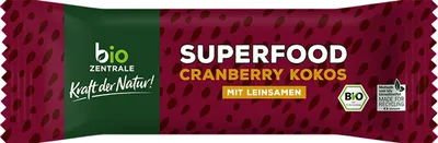 Immagine prodotto di Barretta superfood biologica al mirtillo rosso e cocco