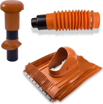 Three different types of roof ventilation components are displayed against a white background.