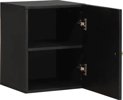 Immagine prodotto di Armadietto a muro Nero 38 x 33 x 48 cm Legno di mango massello