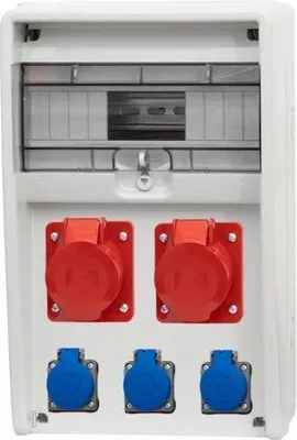 Imagen del producto de Distribuidor ULISSE de 12 módulos, 2x16A/5P, 3x230V, grado de protección IP65