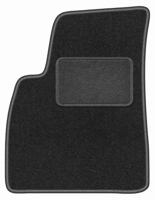 Produktbild von Fahrermatte Velours für Hyundai SantaFe I 2000-2006 (SUV) – 1-tlg, Graphit, passgenau – Wielganizator LUX