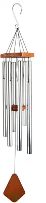 Produktbild von windspiel 90 cm Aluminium/Holz silber