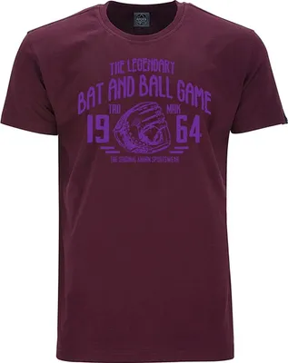 Produktbild von Übergrößen T-Shirt Legandary Ball Game lila AHORN SPORTSWEAR maroon red 8XL