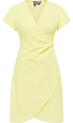 Produktbild von baradello Damen Wickelkleid 37223949-BA01, Hellgelb, L
