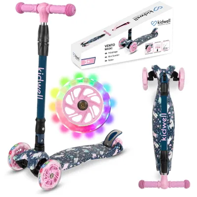 Produktbild von COIL Kinderroller, Dreiradscooter, Tretroller, Dreirad-Balance-Roller, Cityroller, VENTO, ABEC-7-Lager, 3-stufige Lenkradverstellung, LED-Räder, Magic