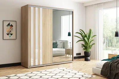 Produktbild von Zweitüriger Kleiderschrank 100/245 ELIANA – Sonoma-Eiche