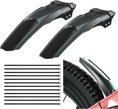 Produktbild von Fahrrad Spritzschutz Set, 2 Stück, Vorder- und Hinterradschutz, Universeller Spritzschutz für 20-29 Zoll