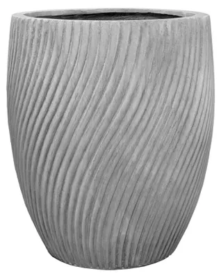 Zdjęcie produktu dla Doniczka betonowa Provencelia SOLSTICE Jasnoszary, Ø40 cm x H46 cm, mrozoodporna
