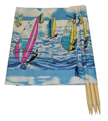 Produktbild von WINDSCHUTZ 8m für Strand Garten Meer SICHTSCHUTZ Blickschutz 14. Surf