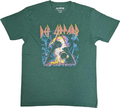 Produktbild von Def Leppard - "Hysteria" T-Shirt für Herren/Damen Uni RO5617 (M) (Grün)