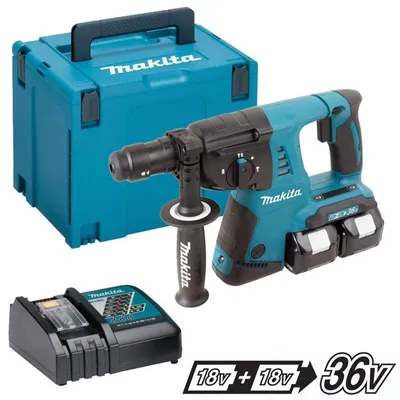 Image de Perforateur burineur 36V SDS-Plus (2x5,0 Ah) en MAKPAC - MAKITA DHR264RTJ