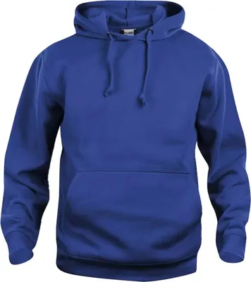 Produktbild von Clique Basic Kapuzenpullover Uni mit Kordelzug-Kapuze und Kängurutasche