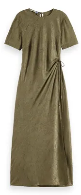 Produktbild von Kleid aus gerauschtem Satin, locker geschnitten