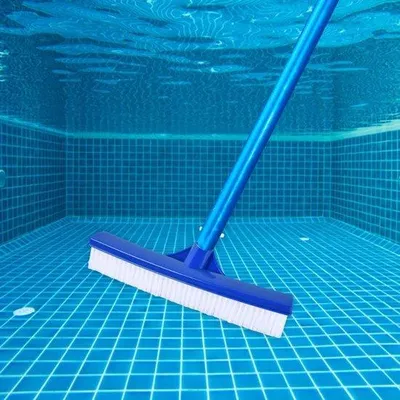 Produktbild von Poolbürste, Reinigungsbürste, Bürstenkopf für Wände, Fliesen, Böden, 26 cm