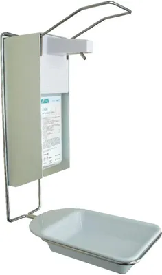 Produktbild von Desinfektionsspender mit Abtropfschale | Alu/Kunststoff | 1000 ml