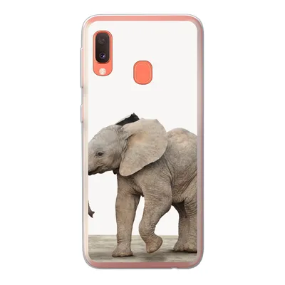 Produktbild von MuchoWow® Handyhülle Schutzhülle Hülle für Samsung Galaxy A20e Baby-Elefant - Tiere - Kinder - Mädchen - Jungen Silikon Softcase Handy Hülle - Abdeckung
