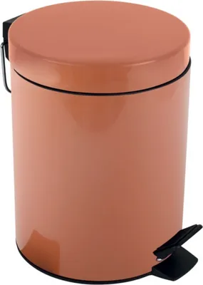 Produktbild von Spirella Kosmetikeimer "Sydney Terracotta Rot" Mülleimer Treteimer Abfalleimer - 5 Liter – mit herausnehmbaren Inneneimer