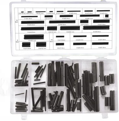 Produktbild von Hohl Federstifte Sicherungsring Sortimentskasten Größen ø 1,6 - 9,5 mm 120-tlg.
