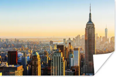 Produktbild von MuchoWow® Poster New York aus der Vogelperspektive 30x20 cm - Plakate - Print