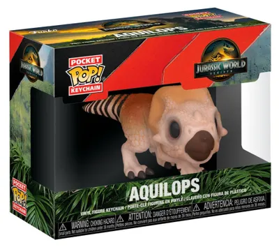 Produktbild von Jurassic World Pocket POP Schlüsselanhänger, Aquilops Sammelfigur