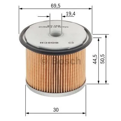Produktbild von Bosch Kraftstofffilter  1 457 429 657