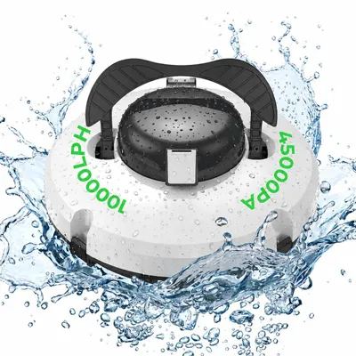 Produktbild von Poolroboter Kabellos Poolsauger,120 Min Laufzeit,bis 100m²,Selbstparken (15° Steigwinkel,IPX8), für Einbau- und Aufstellpools,Flache Pools