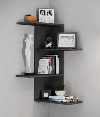 Produktbild von VCM Holzregal hängend | platzsparendes Regal | Maße:  H. 77 x B. 45 x T. 45 cm | Elegantes Regal hängend | Aufbewahrungsregal | Bücherregal | Wandboard - Regal Balos