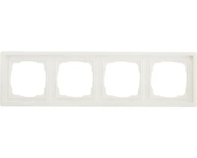 Produktbild von Gira 0214112 Abdeckrahmen 4-fach Flächenschalter reinweiß glänzend
