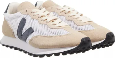 Produktbild von Veja Rio Branco California Logo Damen Wildleder Sneaker in Weiß Beige – 3 Großbritannien - 36 EU - 5 US / Weiß Beige