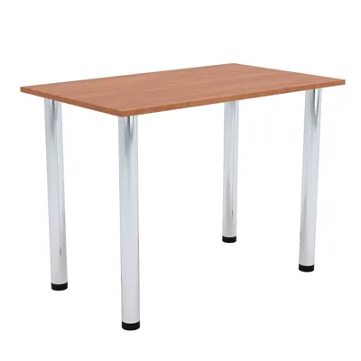 Image de AKKE aulne table de cuisine avec pieds chromés LxlxH : 100x60x74 cm