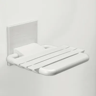 Produktbild von pba 01 Duschsitz, klappbar 445x400mm mit breiter Sitzfläche, aus Nylon