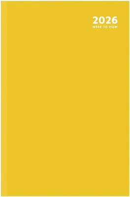 Productafbeelding van A5 Weekplanner 2026 Fashion Kleur Jaarplanner met Lintmarker Geel Oranje