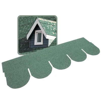 Produktbild von DAPRONA 20x Bitumen Dachschindeln Biberschwanz Grün 1 m x 32 cm – 2,6 m² selbstklebend mit Glasvlieseinlage – wetterfest & UV-beständig für Gartenhaus, Carport, Garage, Pavillon