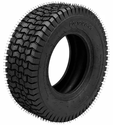 Produktbild von SCHLAUCHLOSER REIFEN 20x10.00-8 FÜR RASENTRAKTOR AUFSITZMÄHER Tubeless